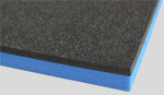 black and blue tool foam