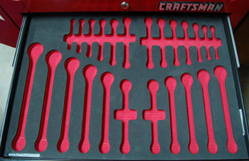 Foam Organizer for 24 Craftsman Wrenches