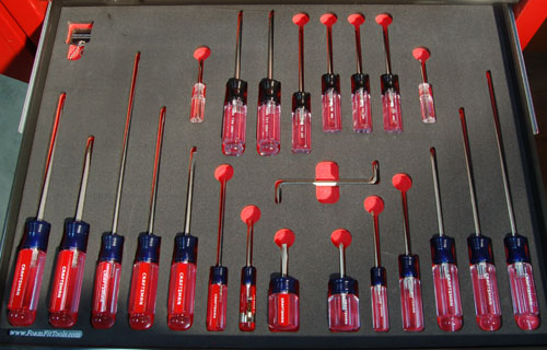 Foam Organizer for 24 Craftsman Screwdrivers