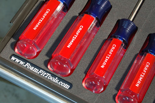 Foam Organizer for 24 Craftsman Screwdrivers