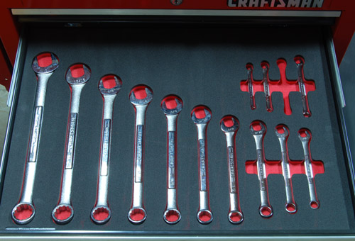 Foam Organizer for 14 Craftsman Inch Wrenches