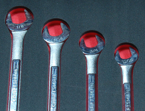 Foam Organizer for 14 Craftsman Inch Wrenches