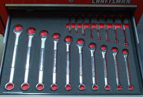 Foam Organizer for 18 Craftsman Metric Wrenches