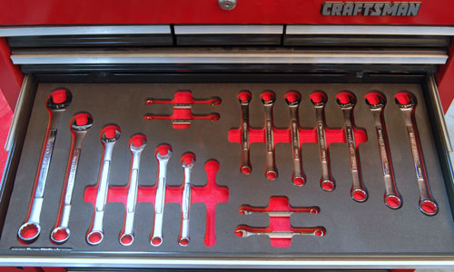 Foam Organizer for 18 Craftsman Wrenches