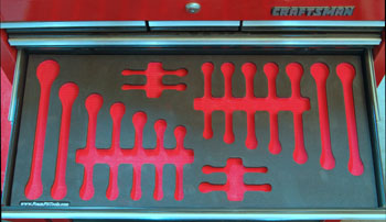 Foam Organizer for 18 Craftsman Wrenches