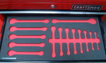 Foam Organizer for 14 Craftsman Metric Wrenches