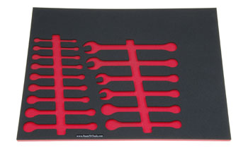 Foam Organizer for 15 Wright Metric Combination Wrench Set #1