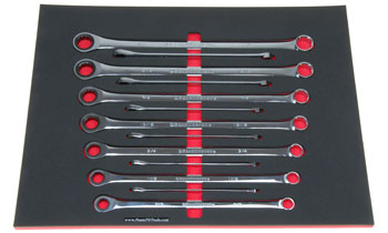 Foam Organizer for 13 GearWrench Long Inch Double Box Ratcheting Wrenches