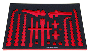 Foam Organizer for 66 Craftsman 1/2-drive Sockets with 31 Additional Tools