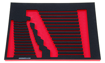 Foam Organizer for 27 Tekton Metric Combination Wrenches, Fits Version 2