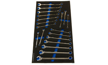 Foam Organizer for 19 Snap-on Combination Wrenches, Standard Handle