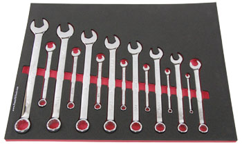 Foam Tool Organizer for 15 Wright Inch Combination Wrench Set #1