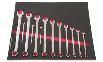 Foam Tool Organizer for 13 Snap-on Inch Combination Wrenches
