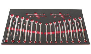 Foam Tool Organizer for 28 Snap-on Combination Wrenches