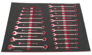 Foam Organizer for 28 Snap-on Combination Wrenches