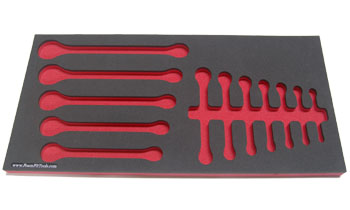 Foam Organizer for 12 Craftsman Inch Wrenches