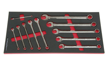 Foam Tool Organizer for 11 Craftsman Gunmetal Chrome Inch Combination Wrenches