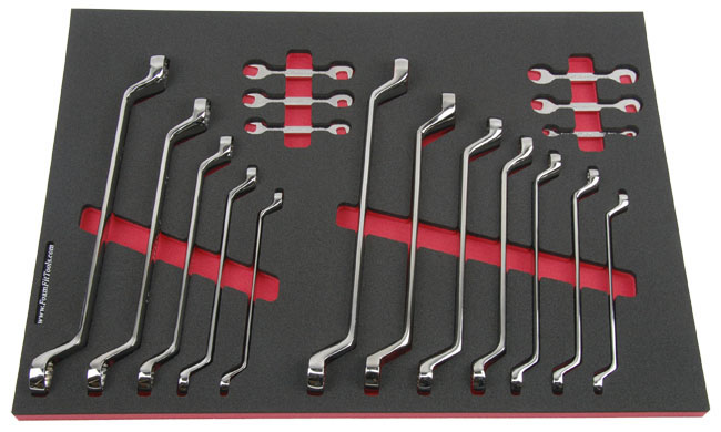 Foam Organizer for 12 Craftsman Deep Offset Box Wrenches and 6 Open End Ignition Wrenches