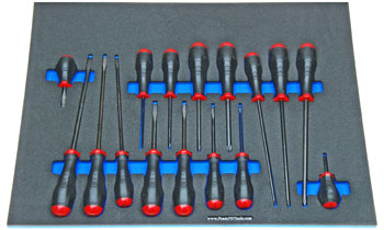shadow screwdrivers with a FoamFit Tools organizer