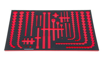 Foam Organizer for 224 Tekton Sockets with 3 Ratchets and 13 Drive Tools
