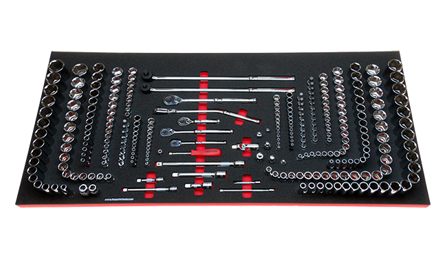 Foam Organizer for 247 Tekton Sockets with 5 Ratchets and 18 Drive Tools