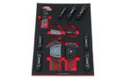 Foam Organizer F-03427-R Designed for Shadowing 113 Hex and Torx Keys from the 1025-pc Husky Set Foam Organizer for 113 Husky Hex and Torx Keys, Version 1