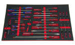Foam Organizer F-03429-R Designed for Shadowing 37 Husky Hard Handle Screwdrivers from the 1025-pc Husky Set Foam Organizer for 37 Husky Screwdrivers, Hard Handle Style 2