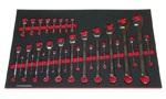 Foam Organizer F-03430-R Designed for Shadowing 30 Metric Combination Wrenches from the 1025-pc Husky Set Foam Organizer for 30 Husky Metric Combination and Stubby Wrenches, Version 1