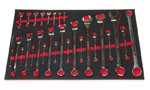 Foam Organizer F-03431-R Designed for Shadowing 27 Inch Combination and Stubby Wrenches with 1 Trailer Hitch Wrench from the 1025-pc Husky Set Foam Organizer for 27 Husky Inch Combination and Stubby Wrenches with 1 Trailer Hitch Wrench