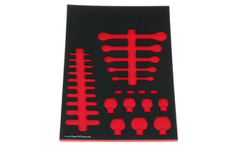 Foam Organizer for 26 Husky Inch Crow Foot, Flare-Nut, and Midget Wrenches