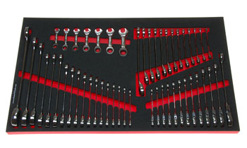 Foam Tool Organizer for 51 Husky Metric Ratcheting Wrenches