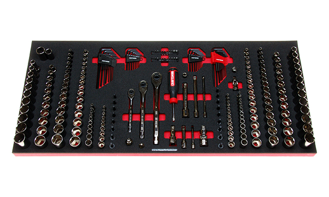 Foam Organizer for 261 sockets and drive tools