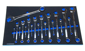 Foam Tool Organizer for 19 Husky Inch Combination Wrenches