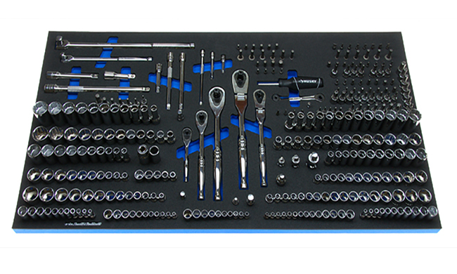 Foam Organizer for 39 metric Husky ratcheting combination wrenches