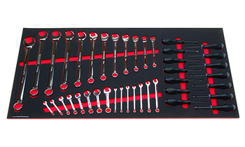 Foam Organizer for 27 Tekton Inch Wrenches and 14 Nut Drivers, Fits Version 1
