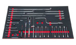 Foam Organizer for 22 Husky Drive Tools with 2 Ratchets and 15 Long Hex Bit Sockets, Version 1