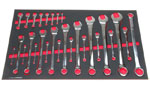 Foam Organizer for 27 Husky Inch Combination and Stubby Wrenches with Trailer Hitch Wrench