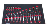 Foam Organizer for 30 Husky Metric Combination and Stubby Wrenches, Version 1