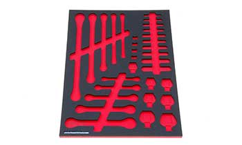 Foam Organizer for 31 Husky Inch Crow Foot, Midget, Box End, and Flare-Nut Wrenches