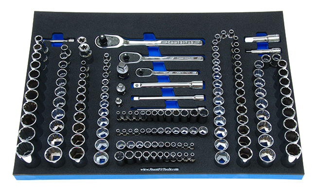 Foam Organizer for 148 Craftsman Sockets, 3 Ratches and 9 Drive Tools