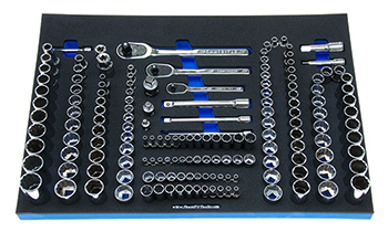 Foam Organizer for 148 Craftsman Sockets with 3 Ratchets and 9 Drive Tools
