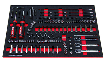 Foam Tool Organizer for 79 Craftsman 1/4-drive Sockets with 141 Additional Tools