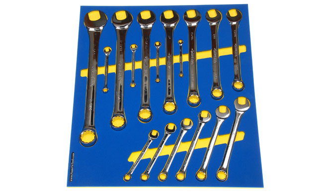 Foam Organizer for 17 Husky SAE Combination Wrenches