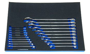 Foam Tool Organizer for 19 Tekton Inch Combination Wrenches, Fits Version 2