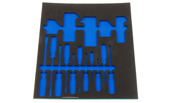 Foam Organizer for 11 Husky Hard Handle Screwdrivers and 5 Sets of Hex and Torx Keys