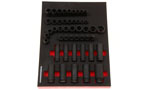 Foam Organizer for 47 Husky Metric Impact Sockets, Version 1