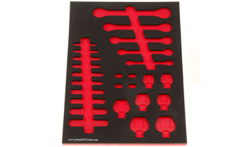 Foam Organizer for 26 Husky Inch Crow Foot, Flare-Nut, and Midget Wrenches