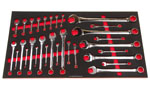 Foam Organizer for 30 Husky Metric Combination and Stubby Wrenches, Version 1