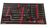 Foam Organizer for 22 Husky Drive Tools with 2 Ratchets and 15 Long Hex Bit Sockets, Version 1