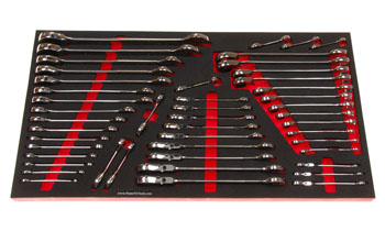 Foam Tool Organizer for 47 Husky Inch Ratcheting Wrenches